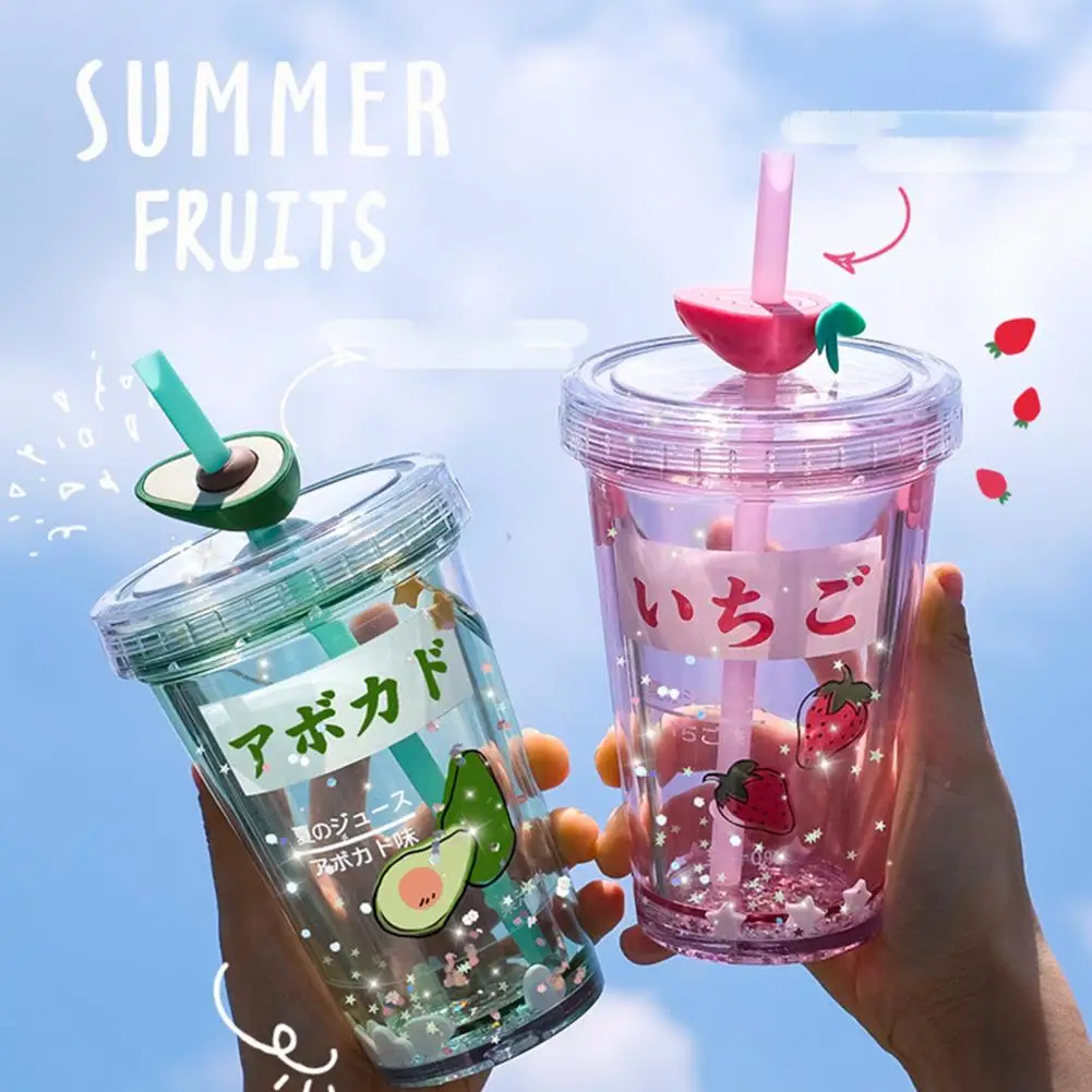 

Water Cup Eco-friendly Cartoon Pattern Plastic Lovely Drinking Kettle Supplies for Home