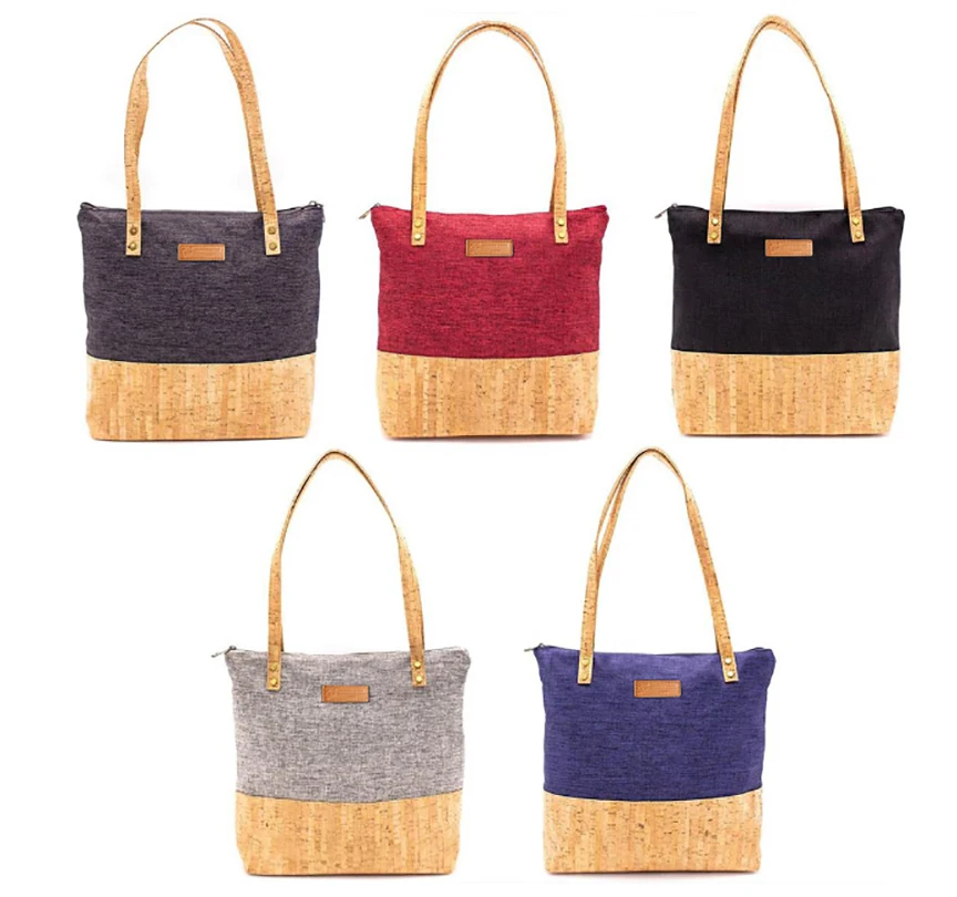 

Wholesale Weekender Overnight Bag Women Carry-on Tote Canvas Travel Duffle Bag Cork Bag Environmental protection 40pcs/Lot