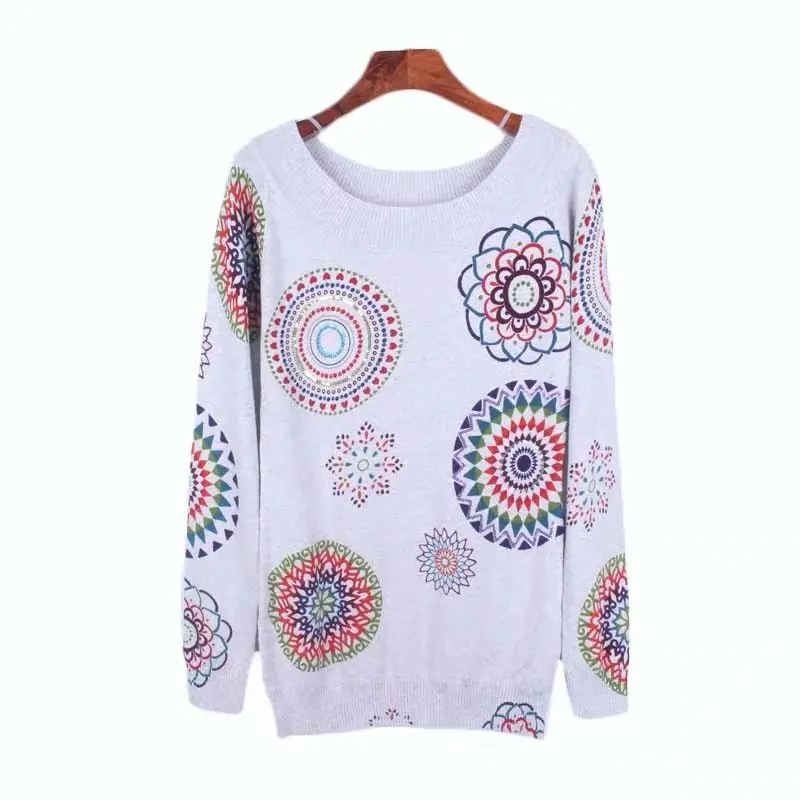 7 DESIGUAL испанские весенние и осенние тонкие средние и длинные вязаные свитера xs-xxl - Цвет: 7
