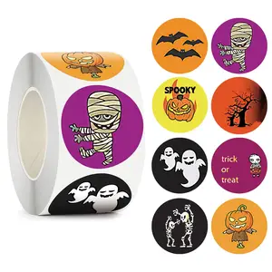 6 gros Stickers Halloween - Gommettes Enfants/Gommettes de Noël