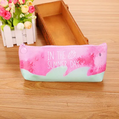 Pencil Case 1 шт. клубничный пенал Новинка канцелярская кавайная сумка студенческий симпатичный Карандаш сумка Высокая емкость Корейская сумка, школьные принадлежности - Цвет: Pencil Case