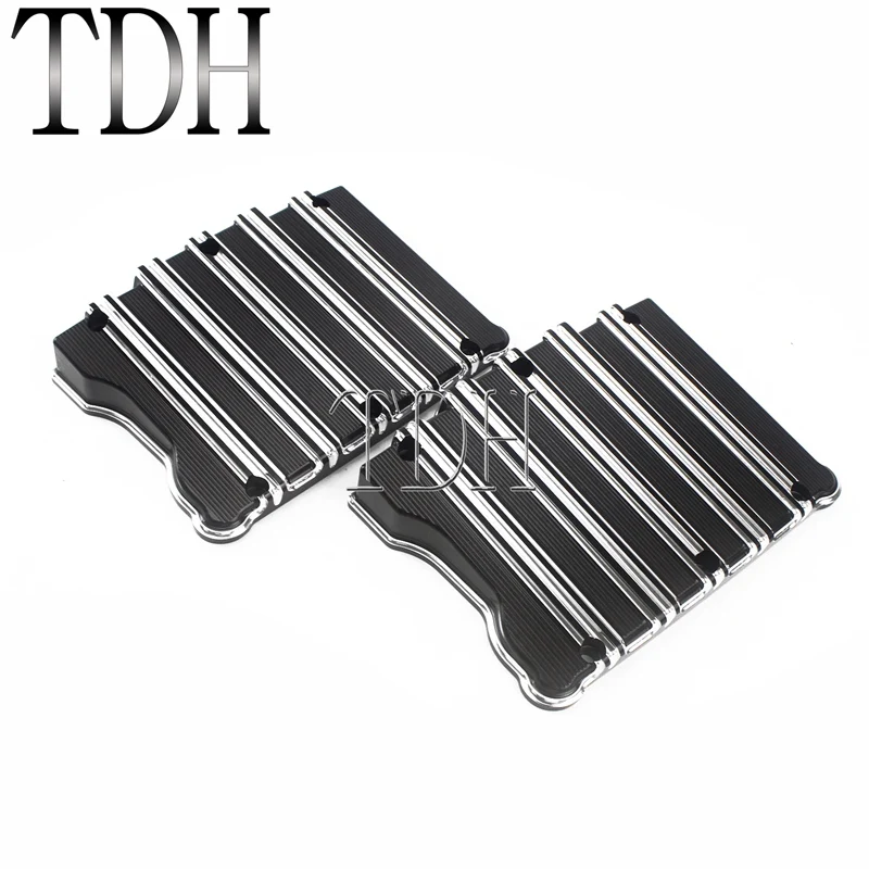 Для Harley Twin Cam Softail Dyna Fat Boy Bob Glide Rocker Box Крышка верхняя защита CNC алюминиевый 10 Калибр