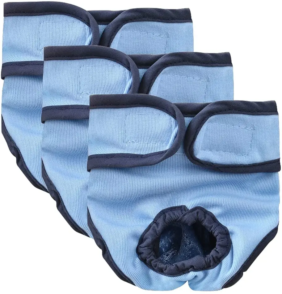 

3 шт./упаковка, многоразовые подгузники для собак