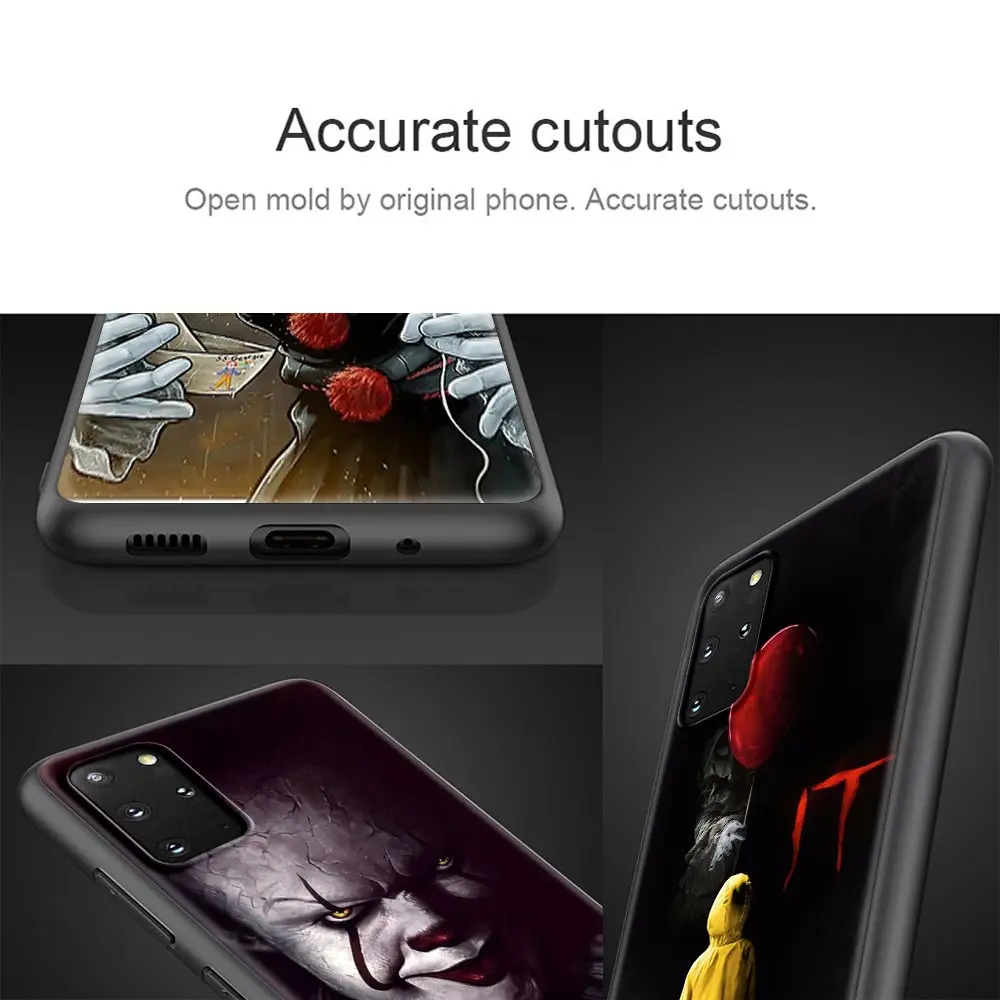 

Case for Samsung Galaxy S20 S10 Plus S20 Ultra 5G S8 S9 Plus S10e S7 Edge TPU Soft Cover Pennywise The Clown Horror Phone Cases