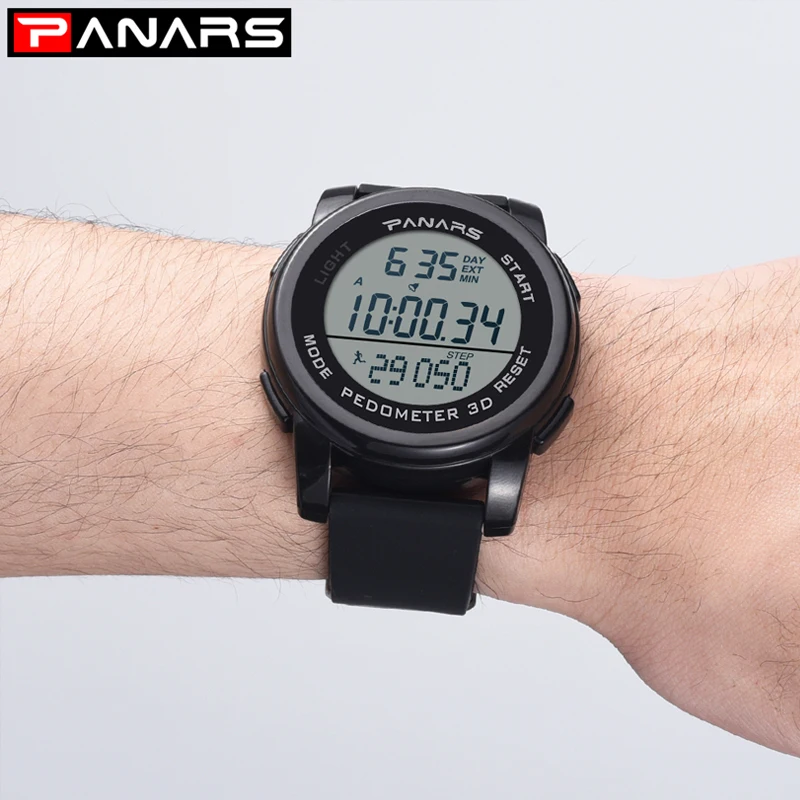 

Men Watches Luxury LED Digital Sport Watch For Men Waterproof Multi-function Pedometer Military Wristwatch Man Electronic Clock