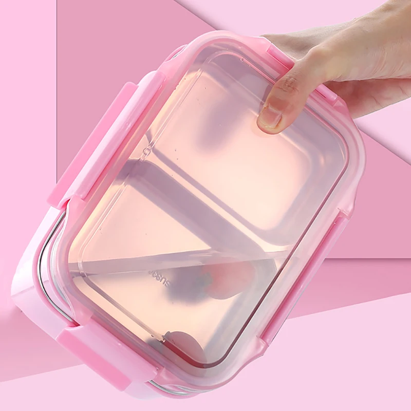 Ланч бокс из нержавеющей стали ONEUP 304 для детей новый двухслойный бэнто студентов