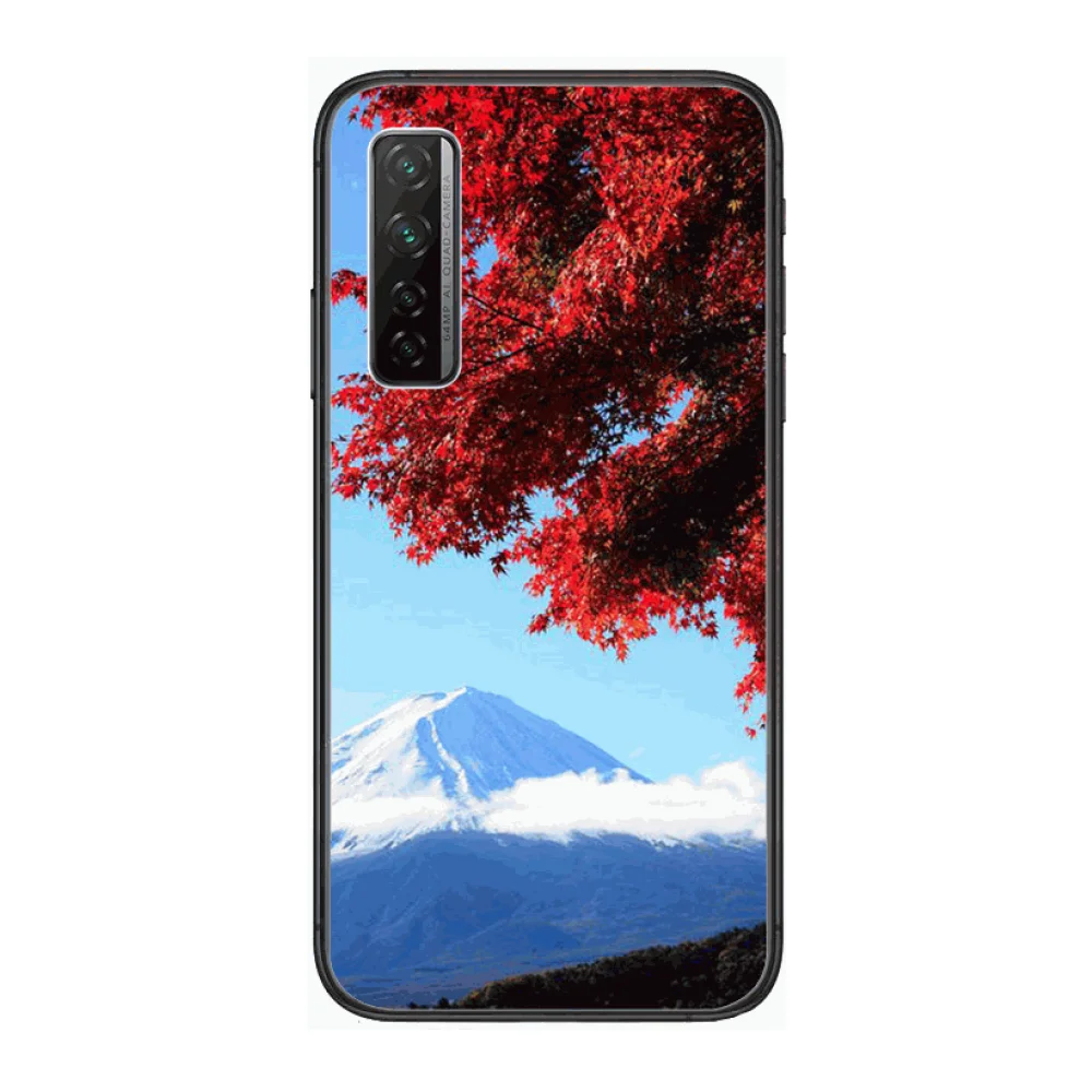 

Mount Fuji japan Phone Case For Huawei Nova p10 lite 7 6 5 4 3 Pro i p Smart ZBlack Etui 3D Coque Painting Hoesje