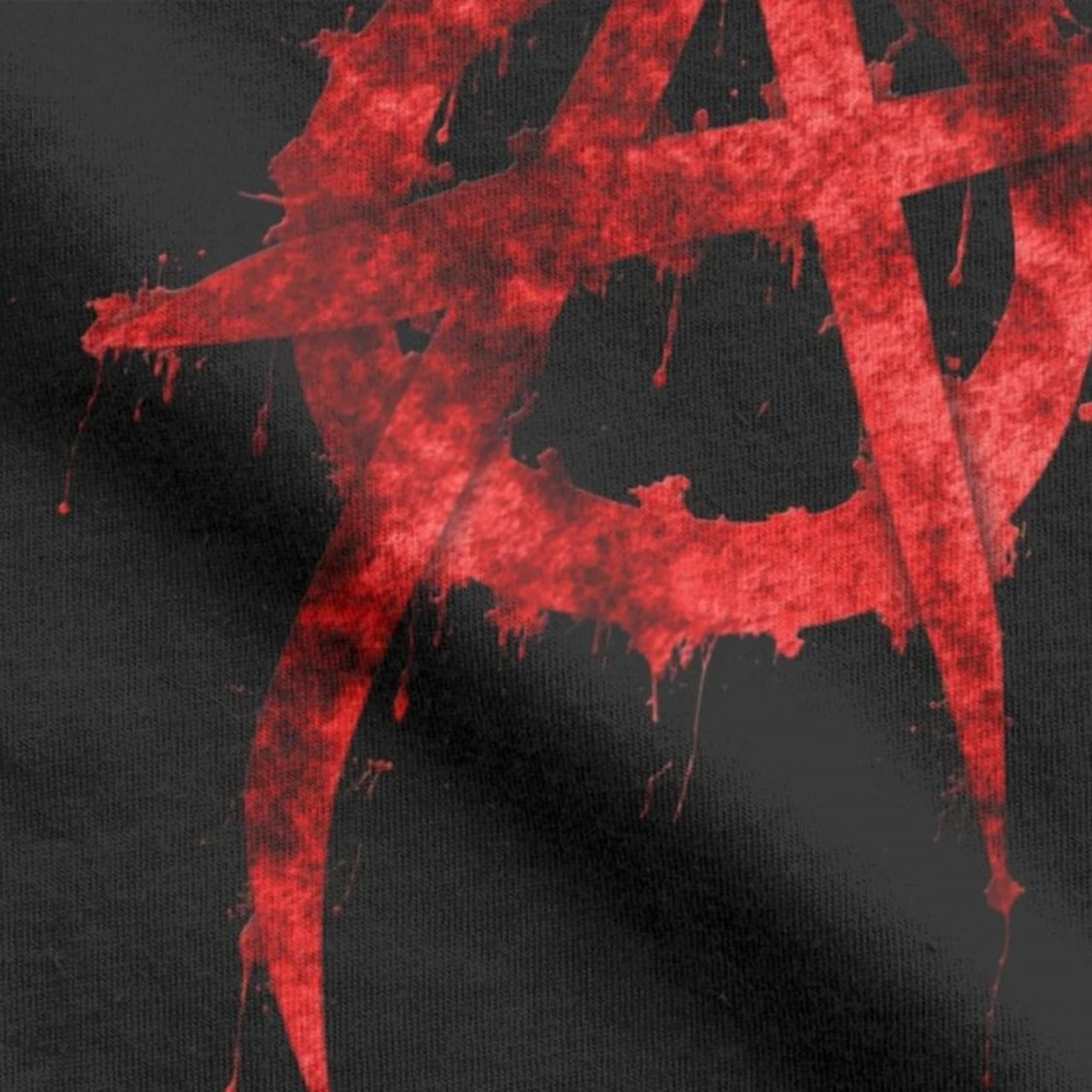 Винтажные анархистские футболки мужские с круглым вырезом хлопковые топы