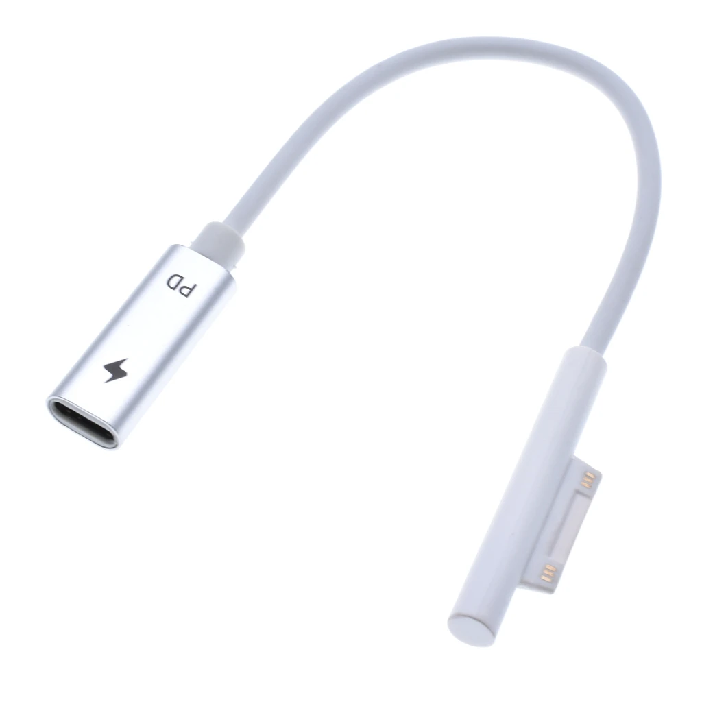 Переходник USB Type-C PD для Microsoft Surface Pro 6 5 4 3 адаптер питания ноутбука зарядный кабель