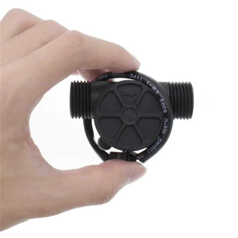 

DC 5-18V Water Flow SensorFlowmeter Hall Flow Sensor Water Control Liquid Flow 1-30L/min 2.0MPa Sensor Switch