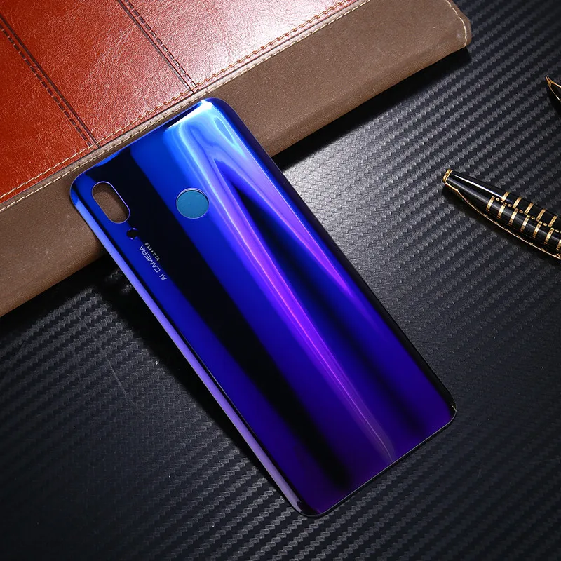 Nova3 настоящий чехол для Huawei Nova 3 корпус Стекло батарея Дверь смарт телефон задняя