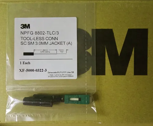 Good Quality 3M SC/APC 8802-TLC/3 Fiber Optic Fast Connector SM Pre-embedded optic fiber quick connector