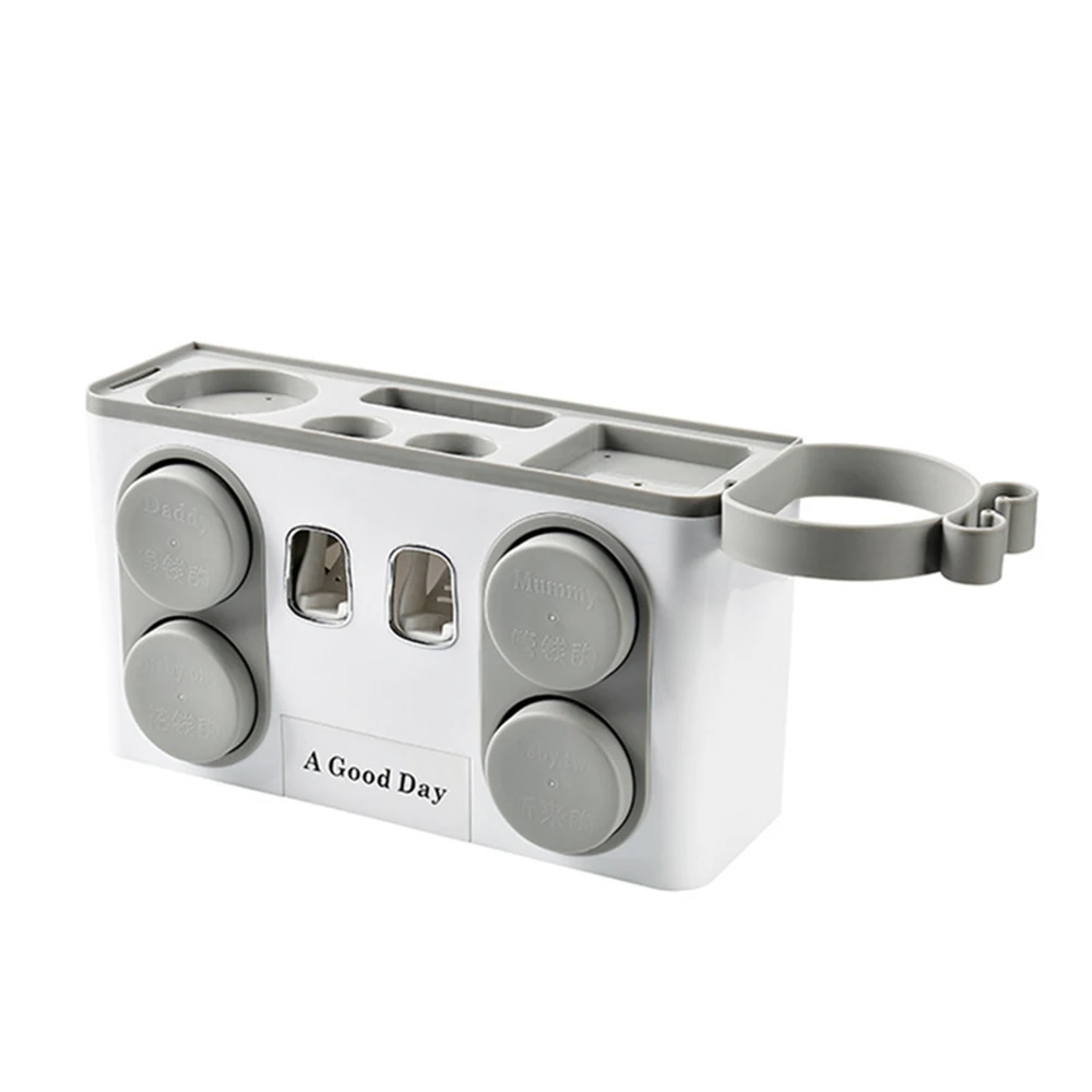 Многофункциональный держатель для зубной щетки можно повесить на стену