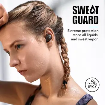 Anker Soundcore Spirit Dot 2 True Wireless Earbuds, bluetooth earphones Deep Bass IPX7 Waterproof Sweatproof Fast Charge 3
