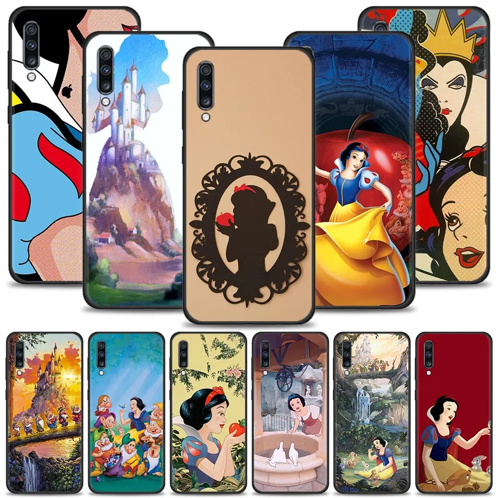 

Lovely Snow White Case For Samsung Galaxy A50 A70 A40 A30 A20 20s A20e A10 A10e A10s Shockproof Soft Bags Cover