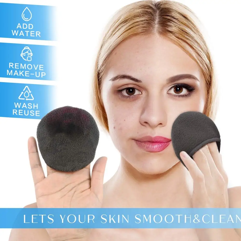 Многоразовые бамбуковые хлопковые вкладыши для снятия макияжа 14/20 упаковок