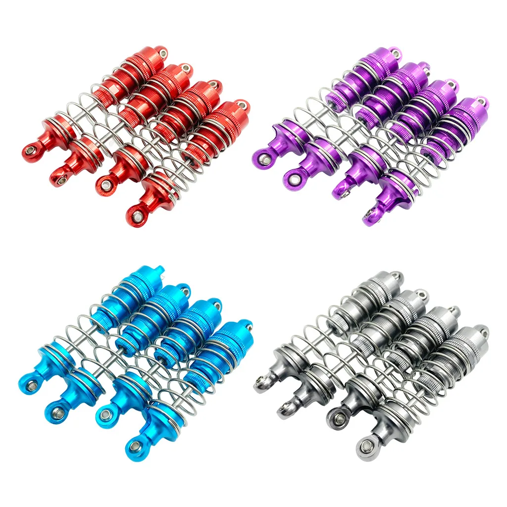 

4x 1:10 Scale Metal Front Rear Shock Absorber for Wltoys 104001 RC Model Car Buggy Trucks Upgrade Parts