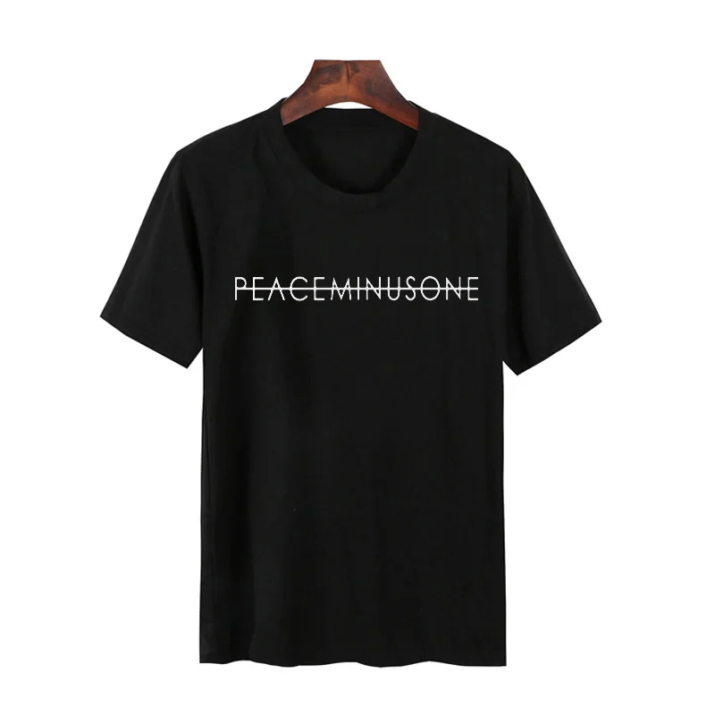 Pkorli GD Gdragon Kwon Ji Yong Peaceminusone Футболка женская Повседневная хлопковая футболка с