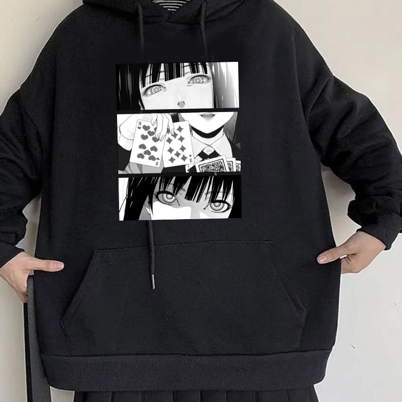 

Japanese Anime Kakegurui Hoodies Cosplay Long Sleeves Fall Casual Harajuku Top Tees Japan High Quality Pullover Girl