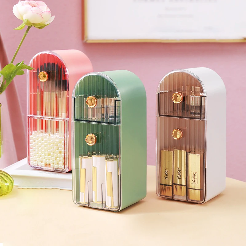 Пластиковая туба для хранения кистей макияжа и помады карандаш бровей