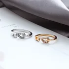 С украшением в виде кристаллов Ювелирные Кольца для женщин из нержавеющей стали в Корейском стиле Стиль класса люкс в богемном стиле Модные Goblincore эмо оптовая продажа металла Вечерние