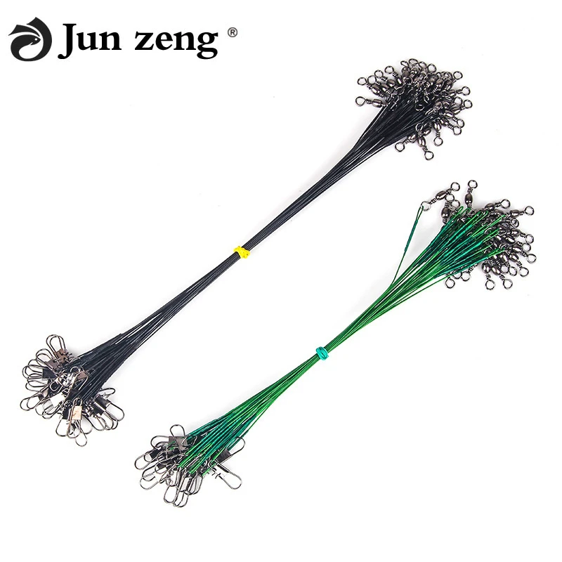 10 корней/комплектов рыболовные снасти леска для защиты стальная проволочная