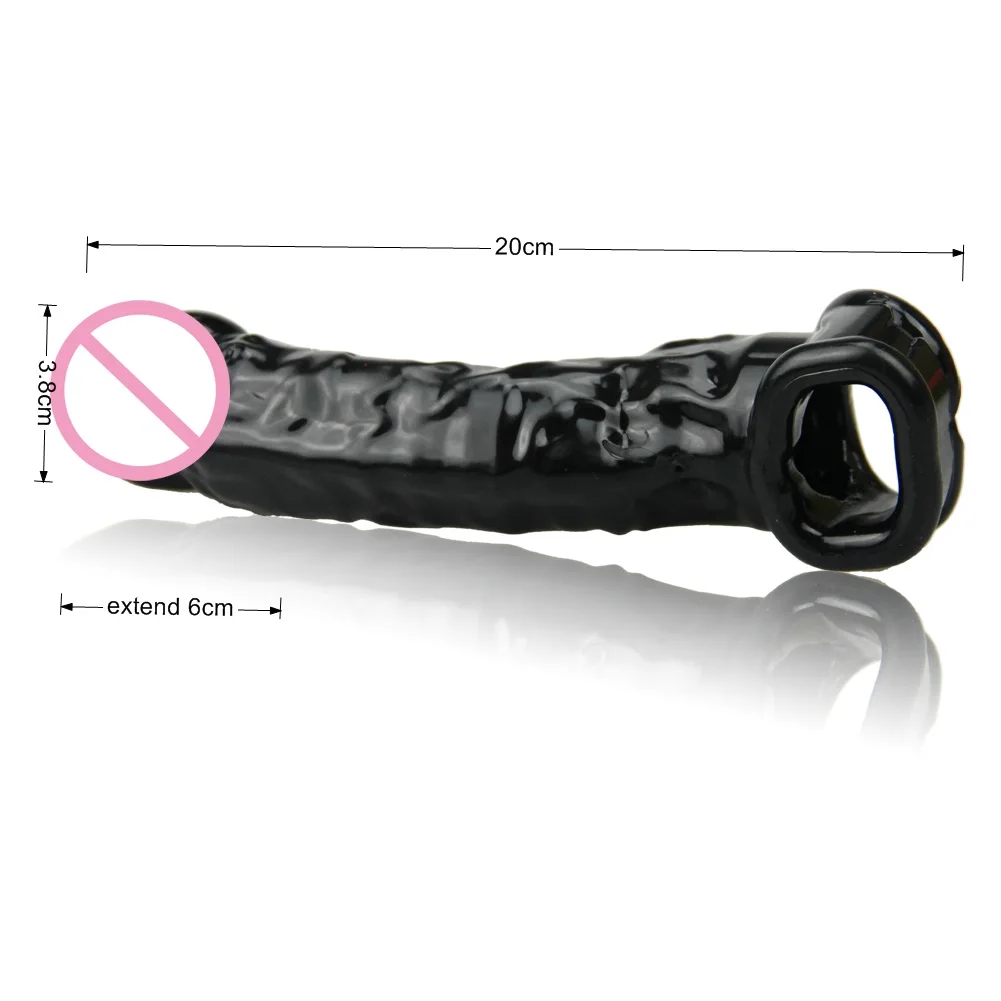 Полупрозрачная крышка для пениса продлевает многоразовые формы Glans задержка