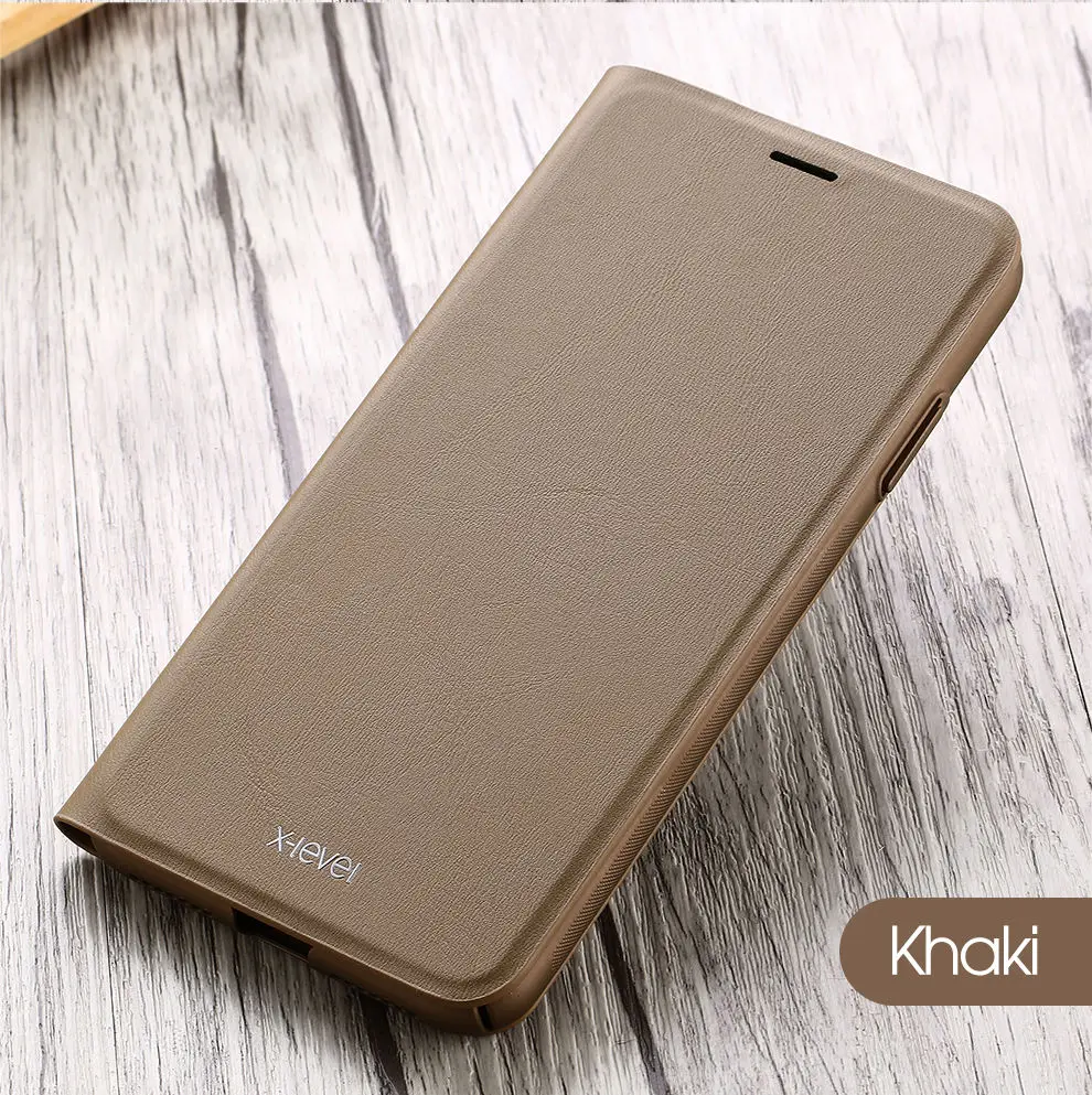 Винтажный кожаный чехол-книжка с откидной крышкой для iPhone 7, 8 Plus, X, 10, XS, Max, XR, S, книжка-книжка, чехол-книжка с откидной крышкой для Apple iPhone, XR, флип-чехол - Цвет: khaki