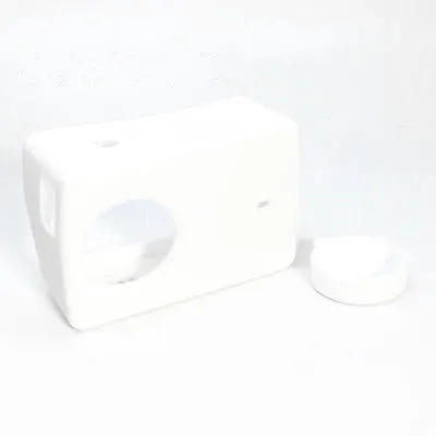 White Мягкий силиконовый защитный чехол с крышкой для Xiaomi YI 4K Xiaoyi 4K Lite 4K PLUS Аксессуары для экшн-камеры - Цвет: White