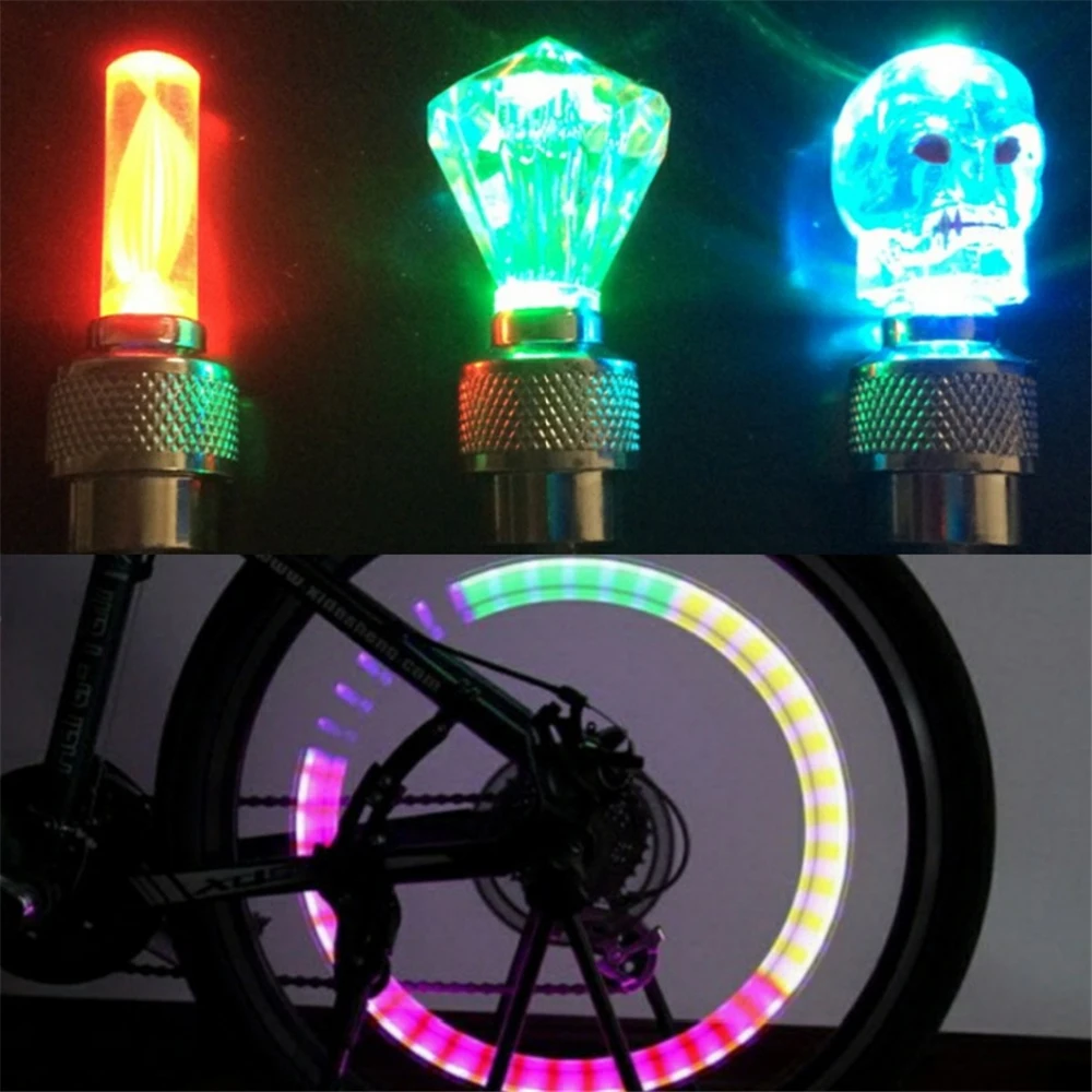 1pc Neon Bicycle Spoke Lights Bicycle Wheel Lights With Batt