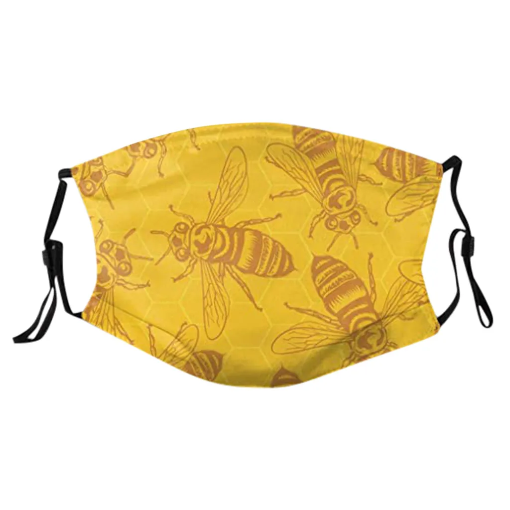 Маска многоразовая для взрослых тканевая Пылезащитная Ветрозащитная маска с