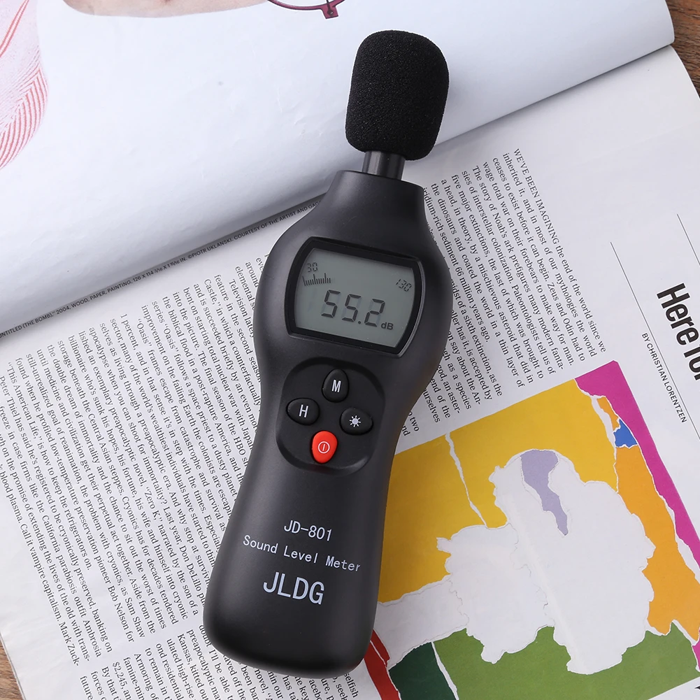 

JD-801 30-130dB Noise Tester Digital Sound Level Decibel Monitor LCD Display Noise Measurement Tools with Backlight