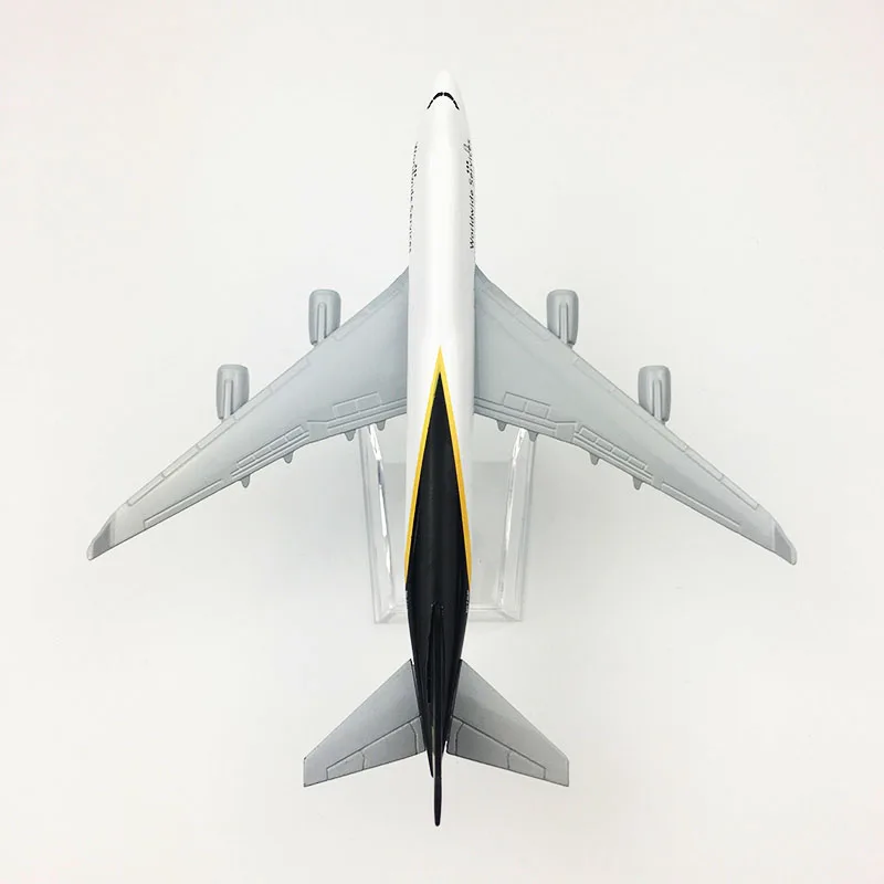 16 см 1:400 шкала Boeing 747 B747 модель UPS самолеты груз с базовым сплавом самолет коллекционный дисплей игрушки вентиляторы Коллекция Металл airframe офис шоу фиксированное крыло друг Дети Коллекция художественное произведение