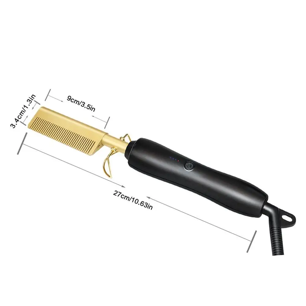 

Multifunctional Electric Hair Combs Hair Straightener Hair Curler Comb Straightening Brush Hot Heating Comb Hair Straight Styler