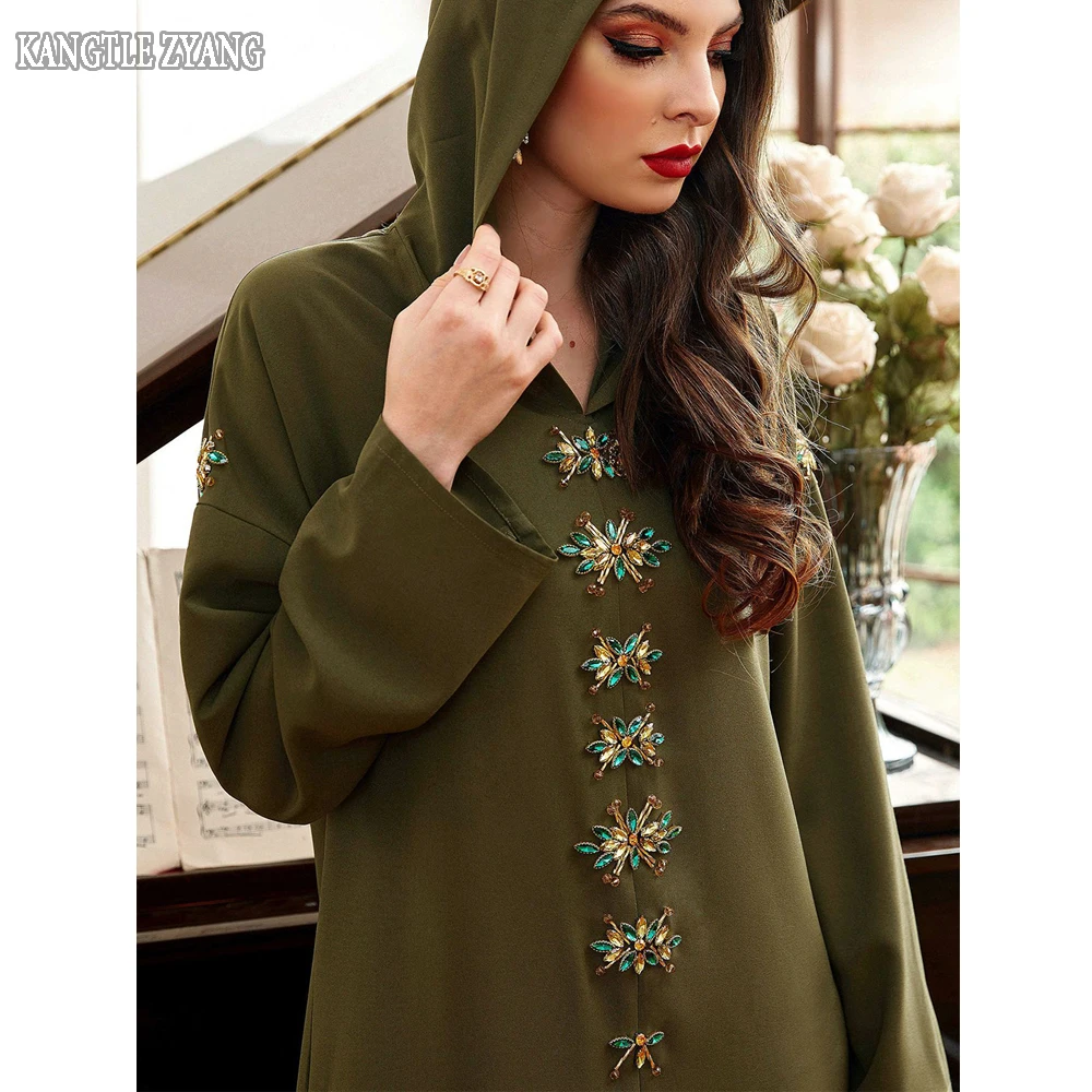 

Robe Longue Djellaba Femme Dresses For Women Abaya Dubai Maroc Arabic Turkey Islamic Muslim Kaftan Dress Caftan Marocain Niqab