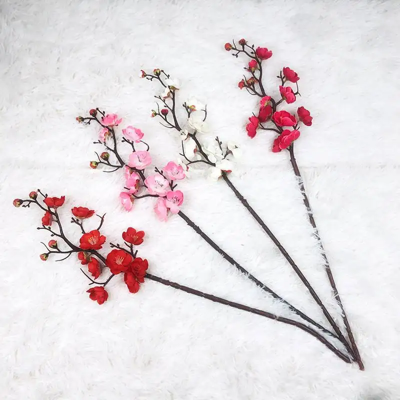 

Artificial Cherry Blossom Flowers w/Tree Branch Stems for Home Wedding Decor
