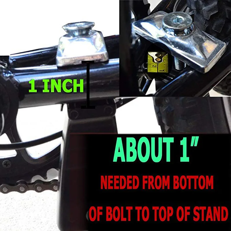 2 legs stand center mount double leg parking rack bike kickstand adjust height fits most 24 26 28 bicycle free global shipping