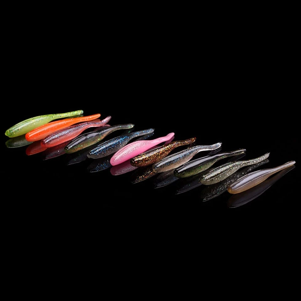 WALK FISH 16 шт./лот 80 мм 2 3 г пластиковые приманки рыболовные мягкий червь рыба снасть