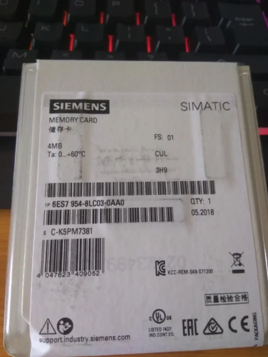 1 шт. карта памяти Siemens 6ES7954 8LC03 0AA0 4 МБ Новинка|Автоматизация зданий| |