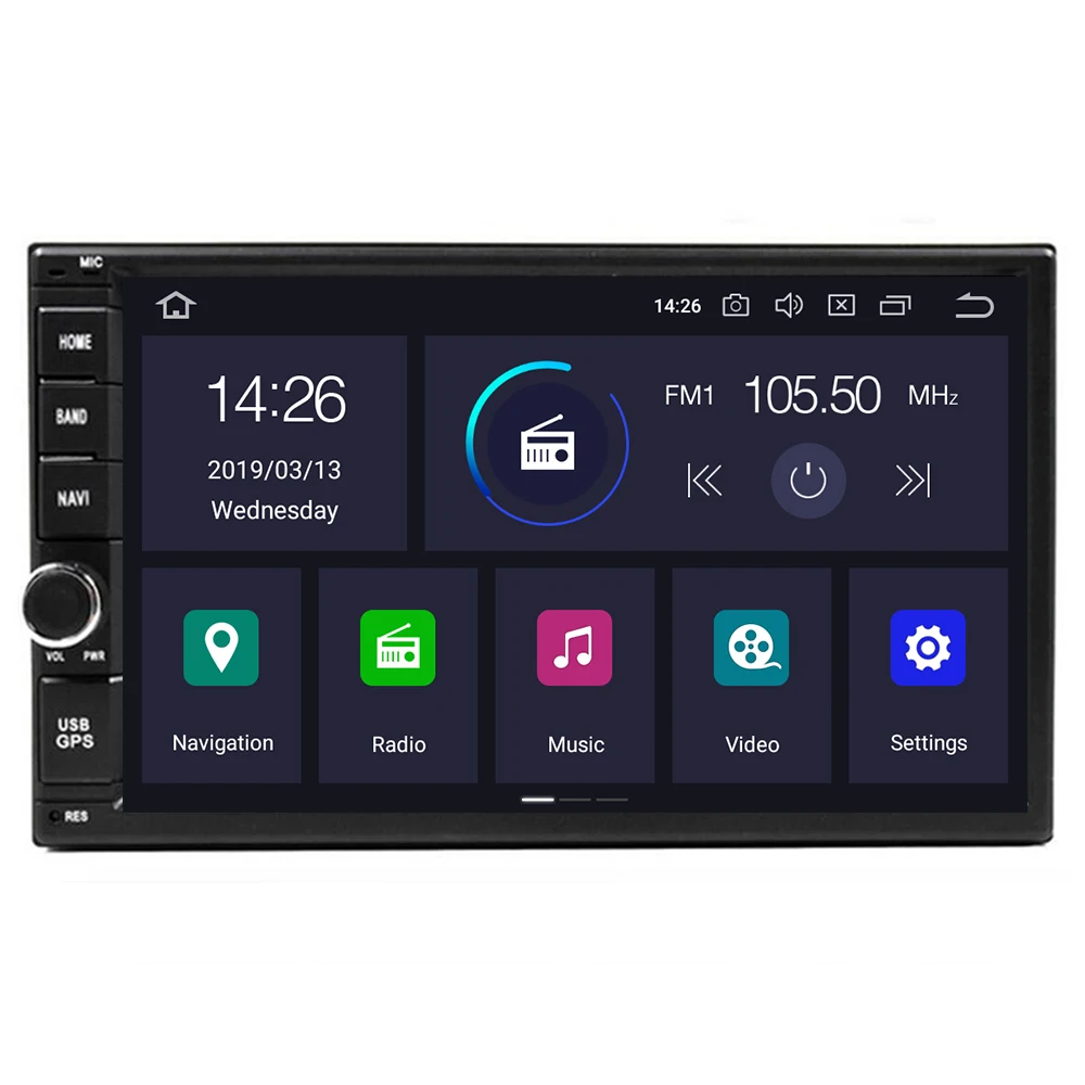 

7"NEW IPS Android10 Universal 2din Car DVD OctaCore 4G 64G DSP Double DIN Car GPS Radio Autoradio TPMS