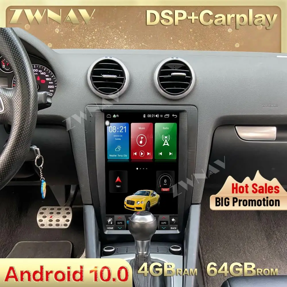 Большой экран 12 1 дюйма в стиле Tesla Android 10 0 автомобильный мультимедийный плеер для