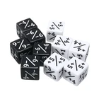10x белые и черные игральные кости, счётчики 5 положительных + 1+ 1 и 5 отрицательных-1-1 для Волшебных Игр, для сбора вечерние таблицы, интересные кубики