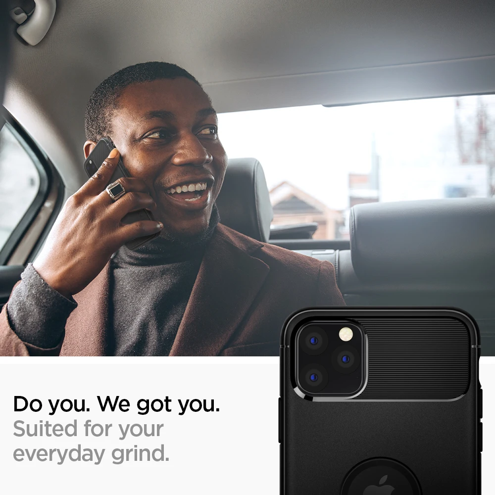 Прочный армированный чехол Spigen для iPhone 11 Pro Max (6 5 дюйма) матовый черный гибкий