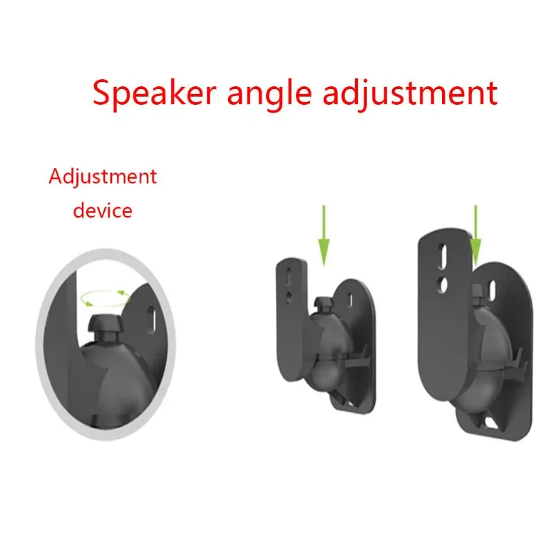 

1Set Universal Satellite Speaker Wall Mount Bracket Ceiling Stand Clamp with Adjustable Swivel and Tilt Angle Rotation for M5TB