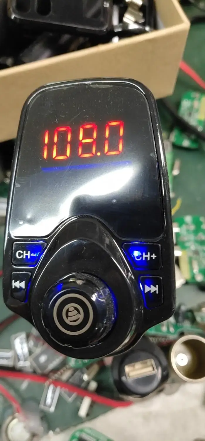 2017 T10 автомобильный беспроводной MP3 FM-передатчик дисплей Bluetooth V3.0 + EDR гарнитура с