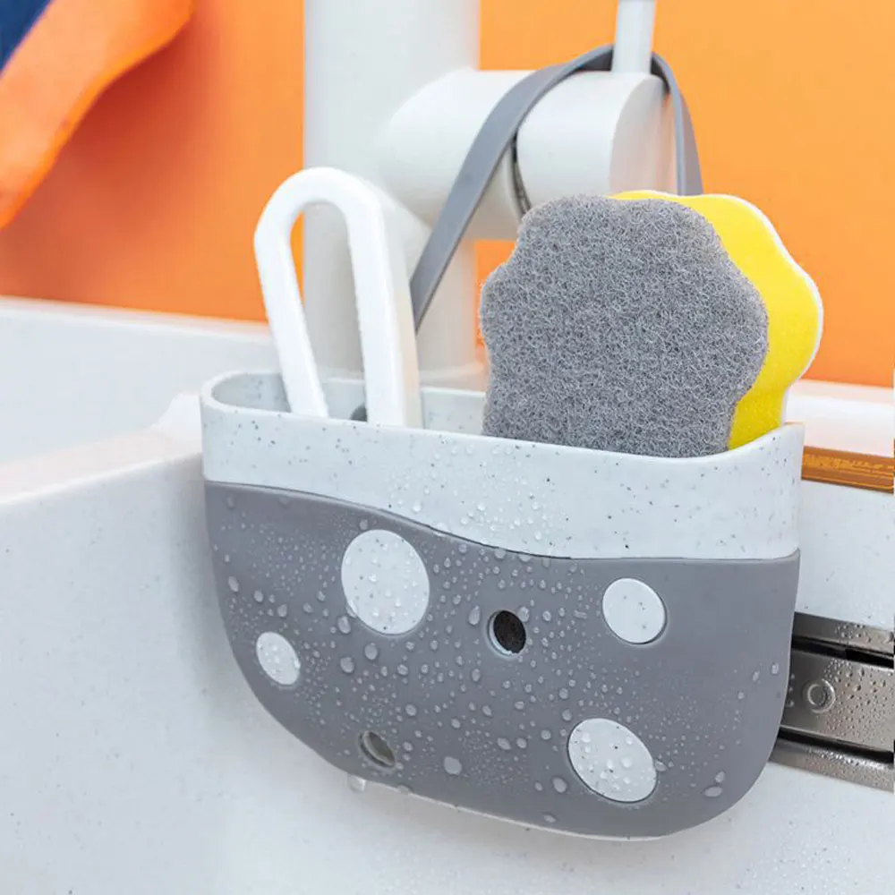 

Hanging Drain Frame Bag Container Kitchen Sink Holder Dish Cloth Sponge Container Kitchen UtensilsKitchen & Dining Gadget