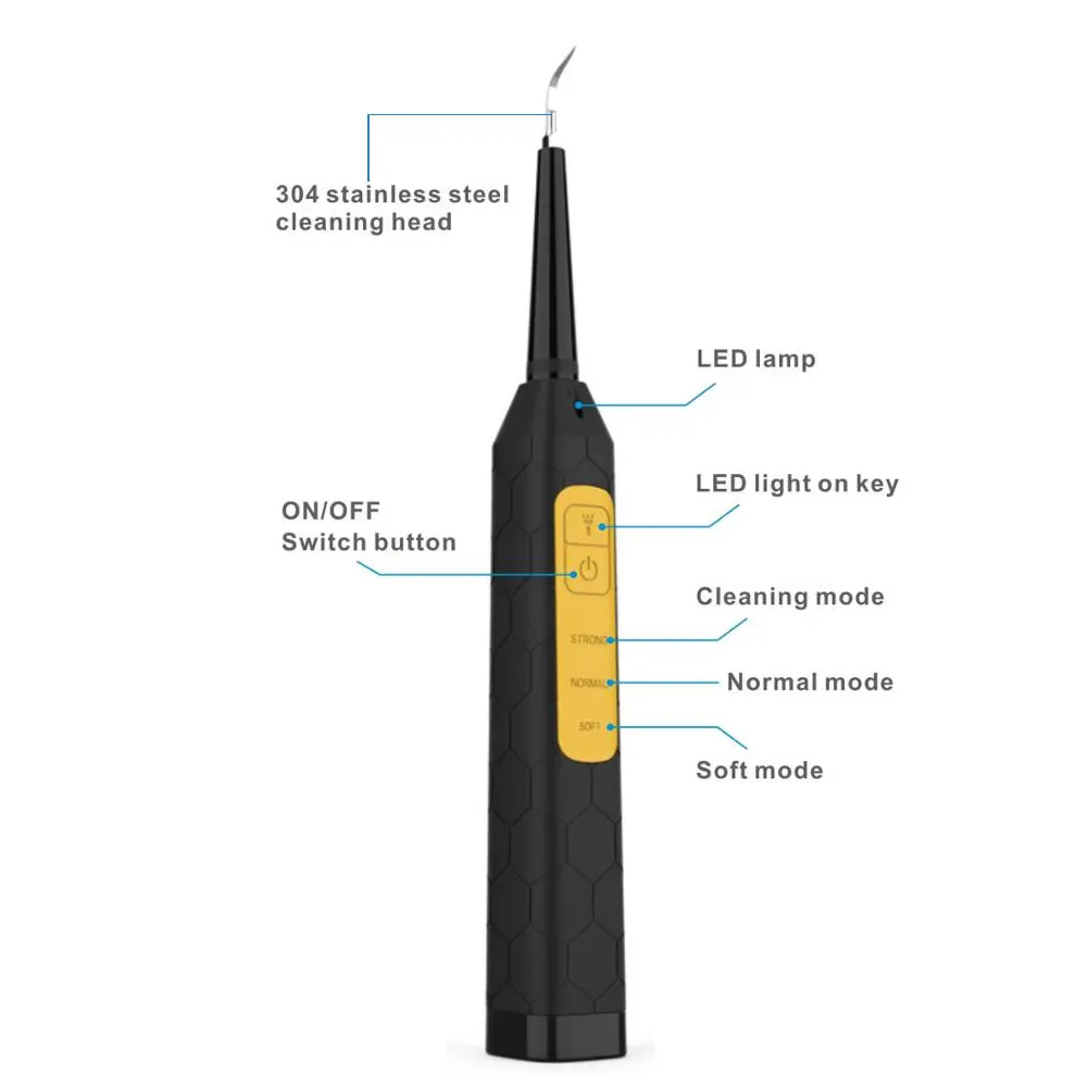 

Electric Dental Calculus Remover Household Tartar Remover Dental Scaler Teeth Whitening Tools USB Rechargeable Tooth Cleaner