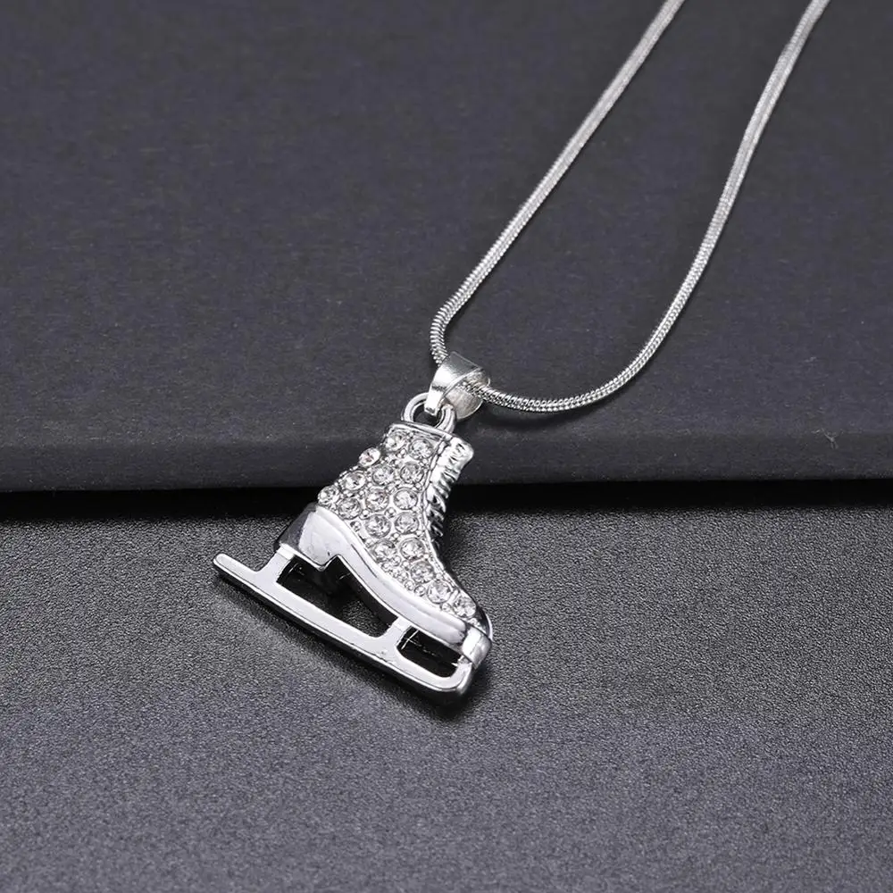 Ожерелье-чокер для мужчин и женщин объемный кулон в виде ледяного скейта ботинок