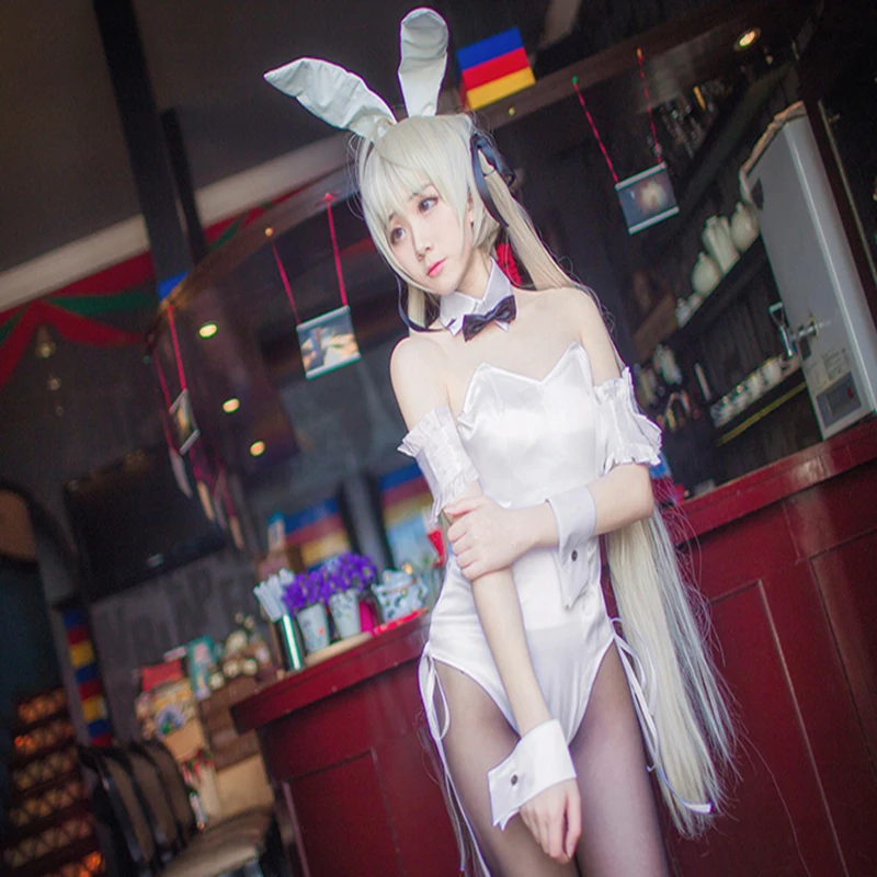 Аниме Yosuga No Sora костюм для косплея Kasugano сексуальный Банни Хэллоуина