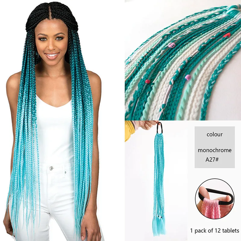 

Simple Cute Kid Elastic Hair Band Newest Wig Ponytail Twist Braid Rope Headdress for Girl Child Gift Hair Accessories